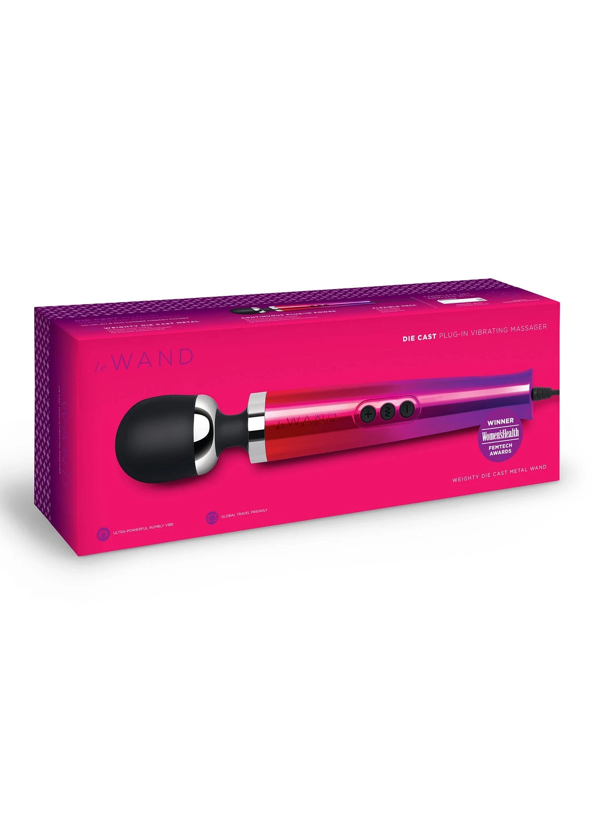 Bestel: Le Wand Die Cast Plug - In Vibrating Massager - bij Happytoys: de erotische sex webshop | liever Happy dan Easy ⭐⭐⭐⭐⭐