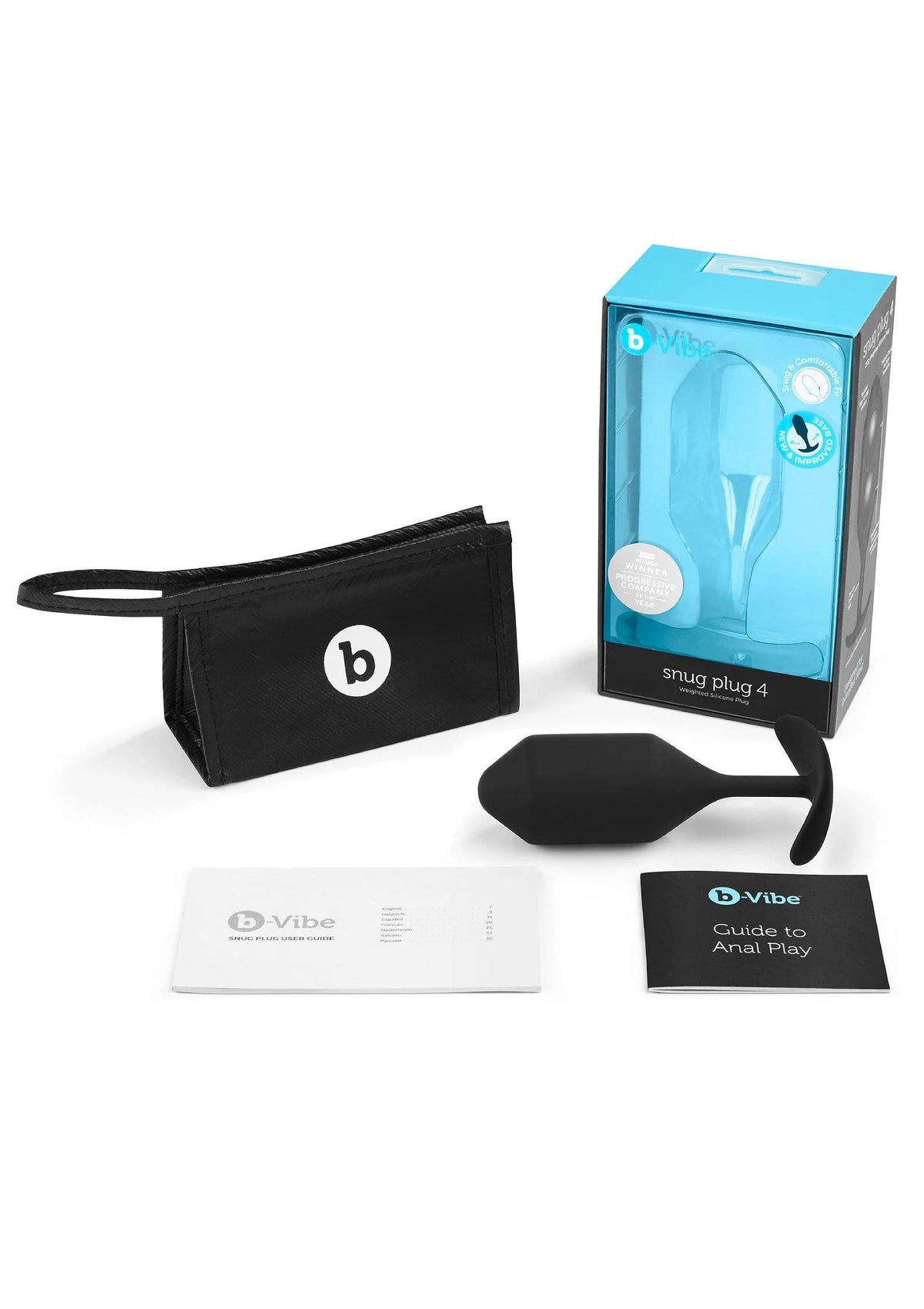 Bestel: B - Vibe Snug Plug Butplug 4 by B - Vibe - bij Happytoys: de erotische sex webshop | liever Happy dan Easy ⭐⭐⭐⭐⭐