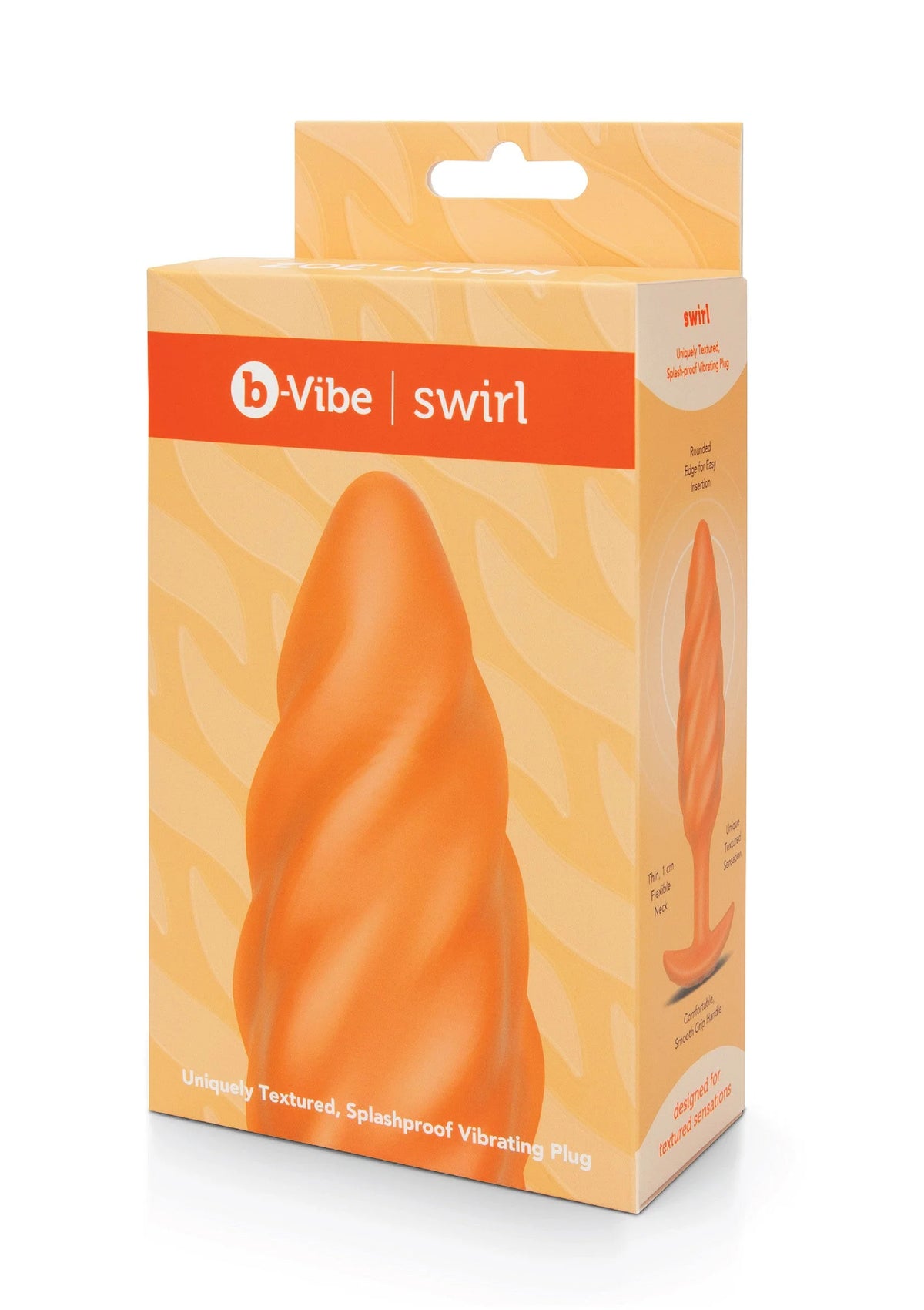 Bestel: Swirl Texture Plug by B - Vibe - bij Happytoys: de erotische sex webshop | liever Happy dan Easy ⭐⭐⭐⭐⭐