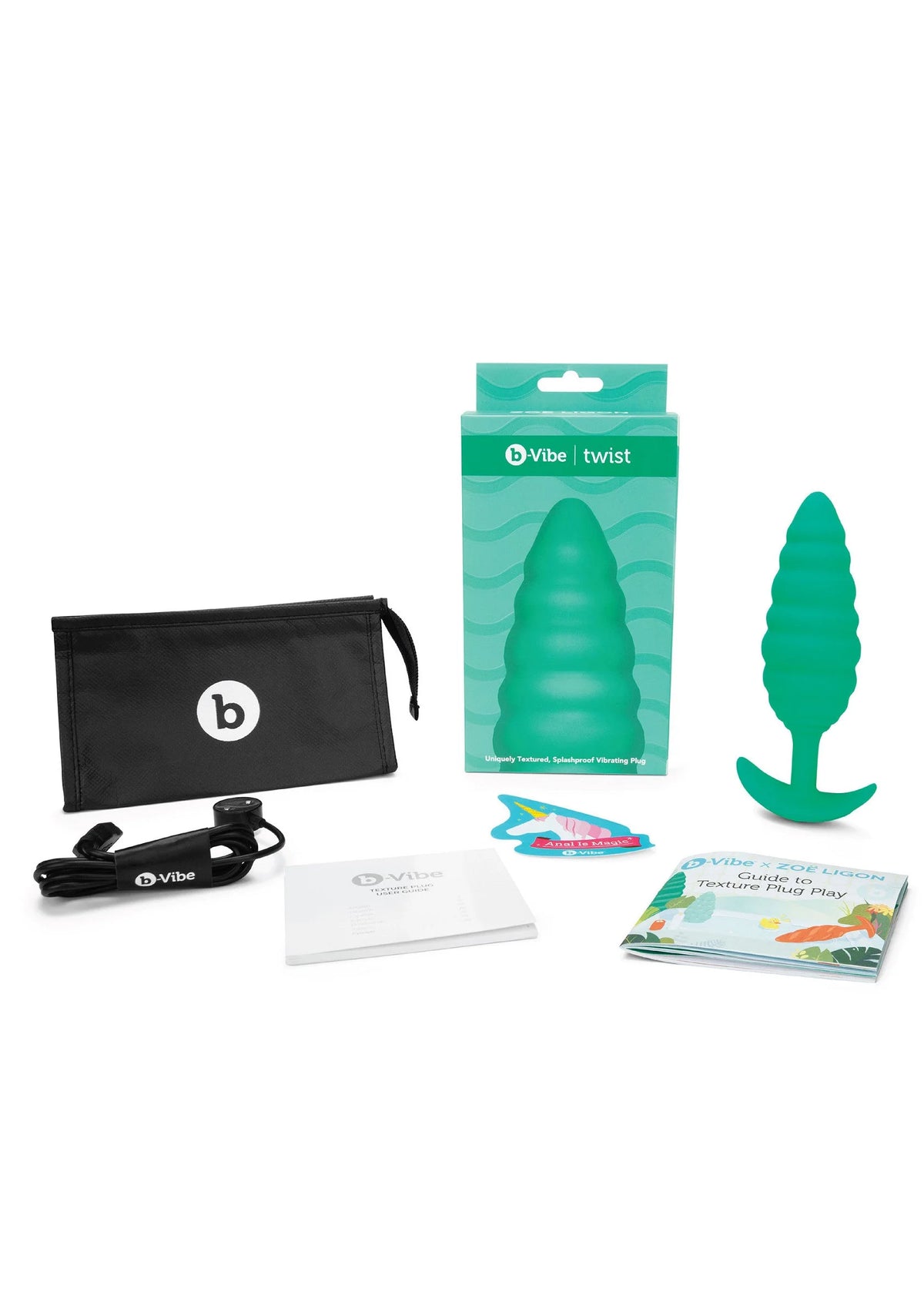 Bestel: Twist Texture Plug by B - Vibe - bij Happytoys: de erotische sex webshop | liever Happy dan Easy ⭐⭐⭐⭐⭐