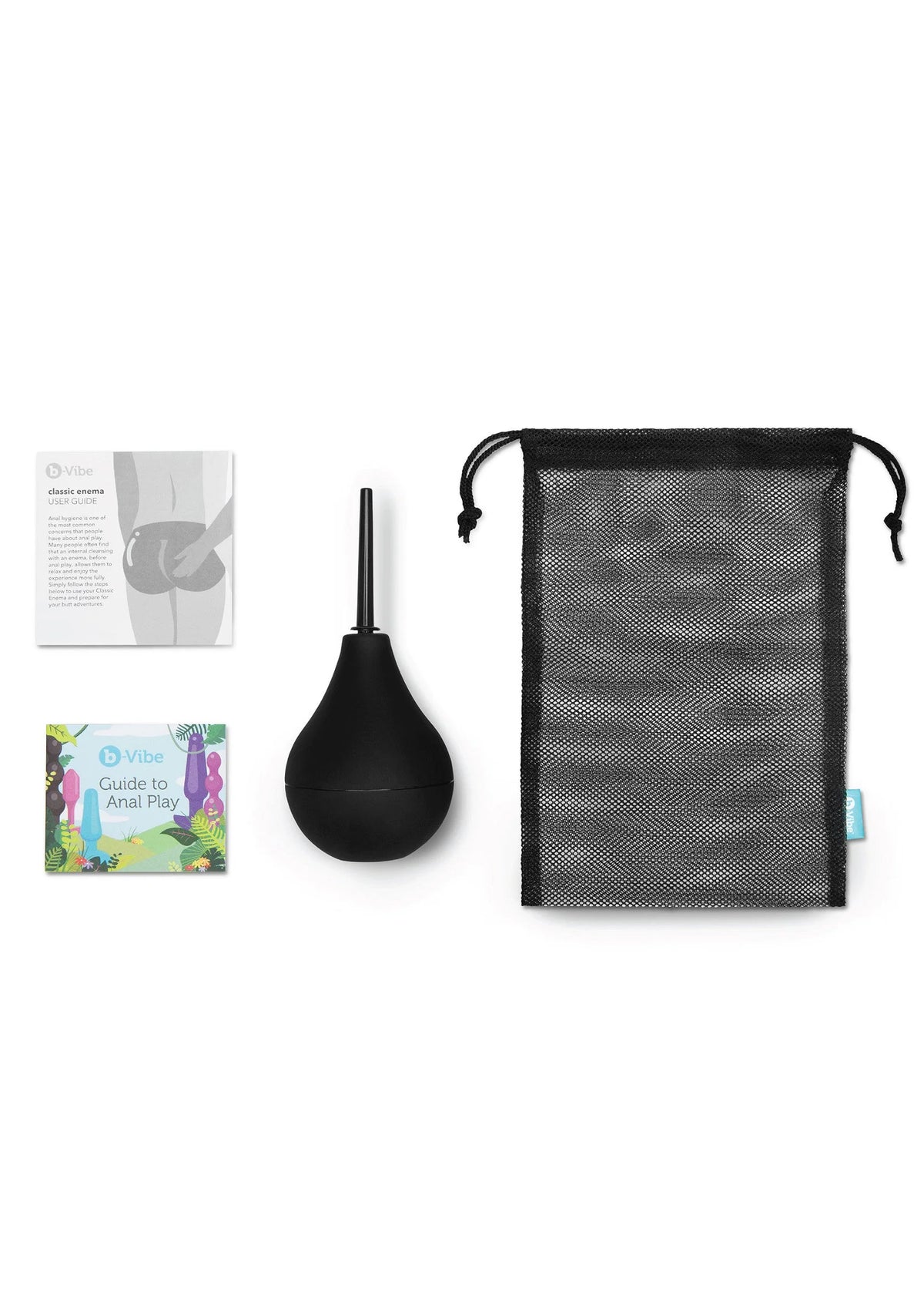 Bestel: Classic Enema Anaal douche by B - Vibe - bij Happytoys: de erotische sex webshop | liever Happy dan Easy ⭐⭐⭐⭐⭐ - Default Title - 35441 - BLACK