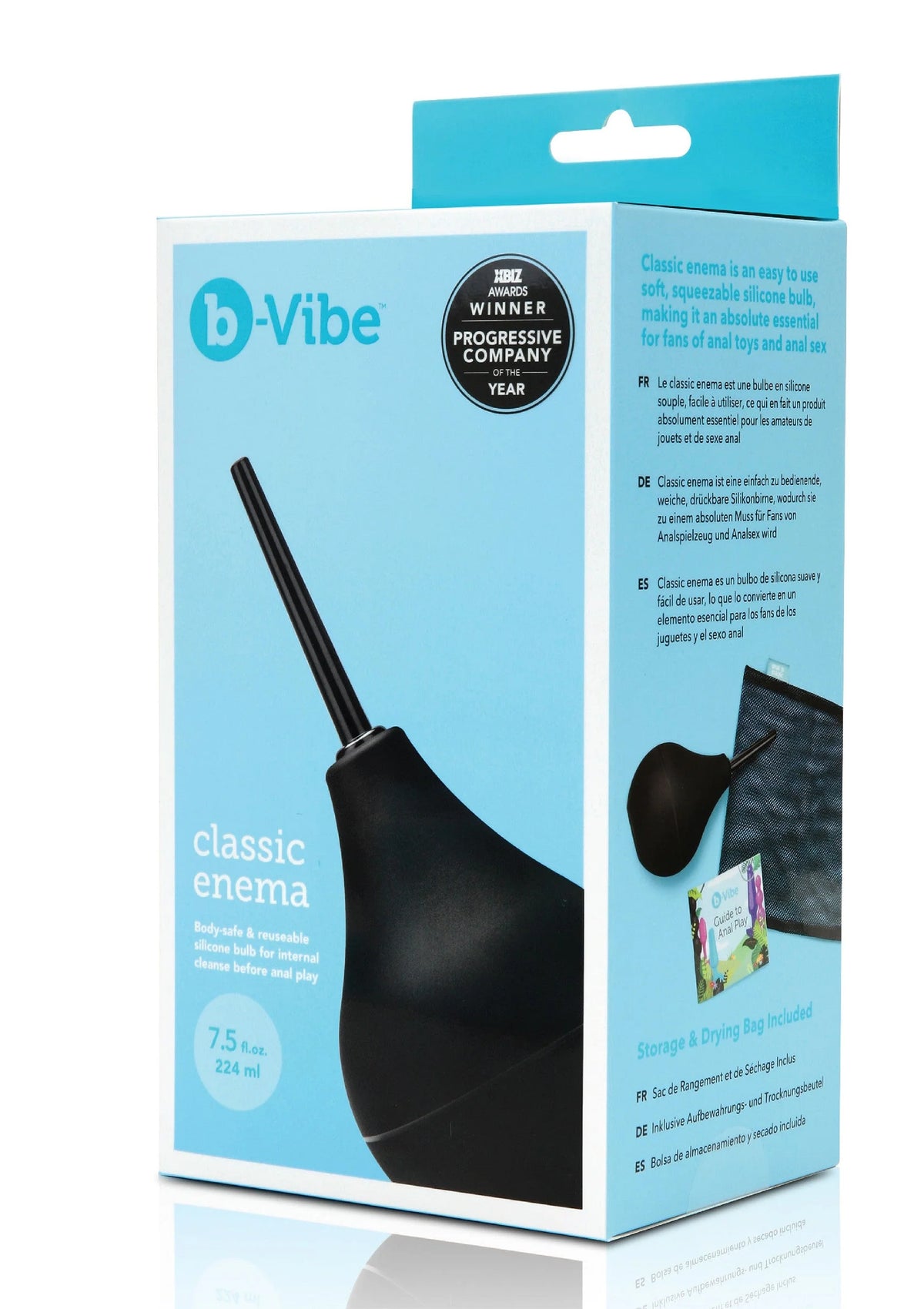 Bestel: Classic Enema Anaal douche by B - Vibe - bij Happytoys: de erotische sex webshop | liever Happy dan Easy ⭐⭐⭐⭐⭐