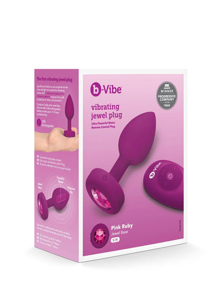 Bestel: Vibrating Jewel Plug S/M by B - Vibe - bij Happytoys: de erotische sex webshop | liever Happy dan Easy ⭐⭐⭐⭐⭐