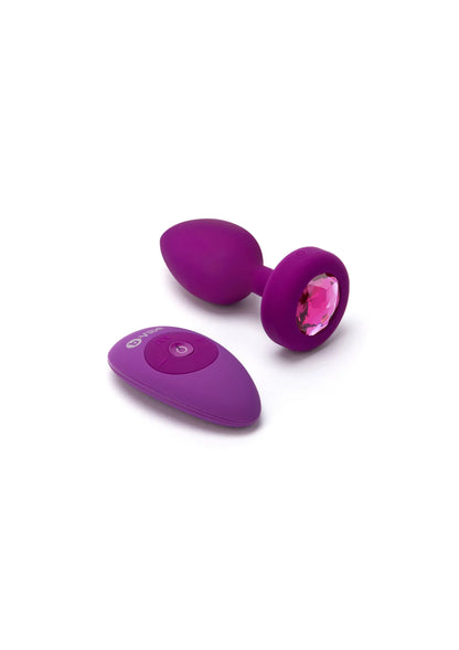Bestel: Vibrating Jewel Plug S/M by B - Vibe - bij Happytoys: de erotische sex webshop | liever Happy dan Easy ⭐⭐⭐⭐⭐