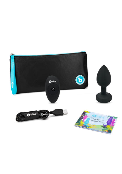 Bestel: Vibrating Jewel Plug M/L by B - Vibe - bij Happytoys: de erotische sex webshop | liever Happy dan Easy ⭐⭐⭐⭐⭐