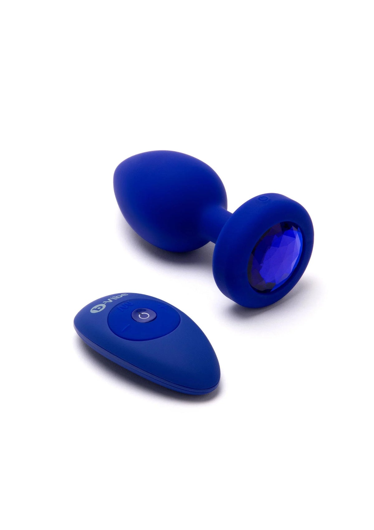 Bestel: Vibrating Jewel Plug L/XL by B - Vibe - bij Happytoys: de erotische sex webshop | liever Happy dan Easy ⭐⭐⭐⭐⭐ - Default Title - 35451 - BLUE