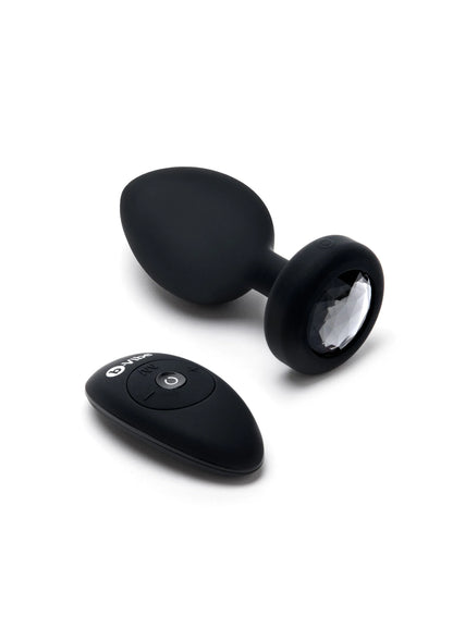 Bestel: Vibrating Jewel Plug XXL by B - Vibe - bij Happytoys: de erotische sex webshop | liever Happy dan Easy ⭐⭐⭐⭐⭐ - Default Title - 35452 - BLACK