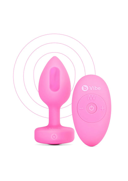 Bestel: Vibrating Heart Plug S/M by B - Vibe - bij Happytoys: de erotische sex webshop | liever Happy dan Easy ⭐⭐⭐⭐⭐ - Default Title - 35454 - PINK