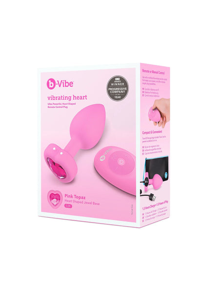Bestel: Vibrating Heart Plug S/M by B - Vibe - bij Happytoys: de erotische sex webshop | liever Happy dan Easy ⭐⭐⭐⭐⭐