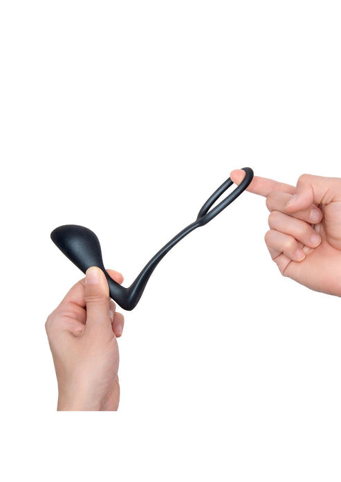 Bestel: B - Vibe Ringer Cock Ring & Plug by B - Vibe - bij Happytoys: de erotische sex webshop | liever Happy dan Easy ⭐⭐⭐⭐⭐