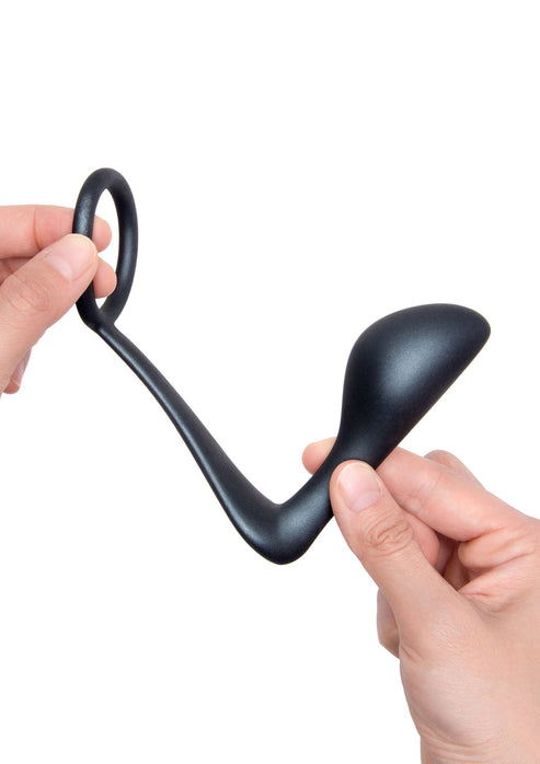 Bestel: B - Vibe Ringer Cock Ring & Plug by B - Vibe - bij Happytoys: de erotische sex webshop | liever Happy dan Easy ⭐⭐⭐⭐⭐