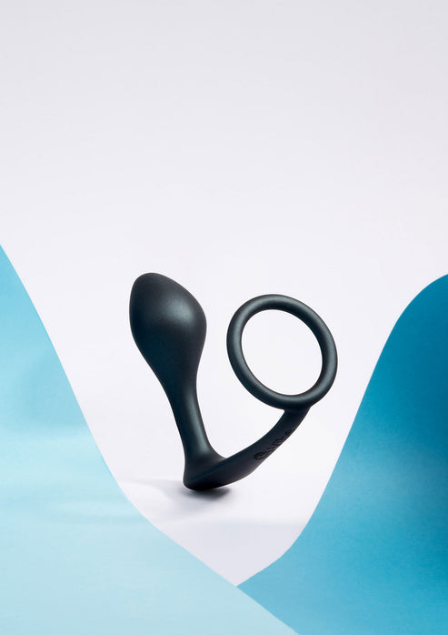 Bestel: B - Vibe Ringer Cock Ring & Plug by B - Vibe - bij Happytoys: de erotische sex webshop | liever Happy dan Easy ⭐⭐⭐⭐⭐
