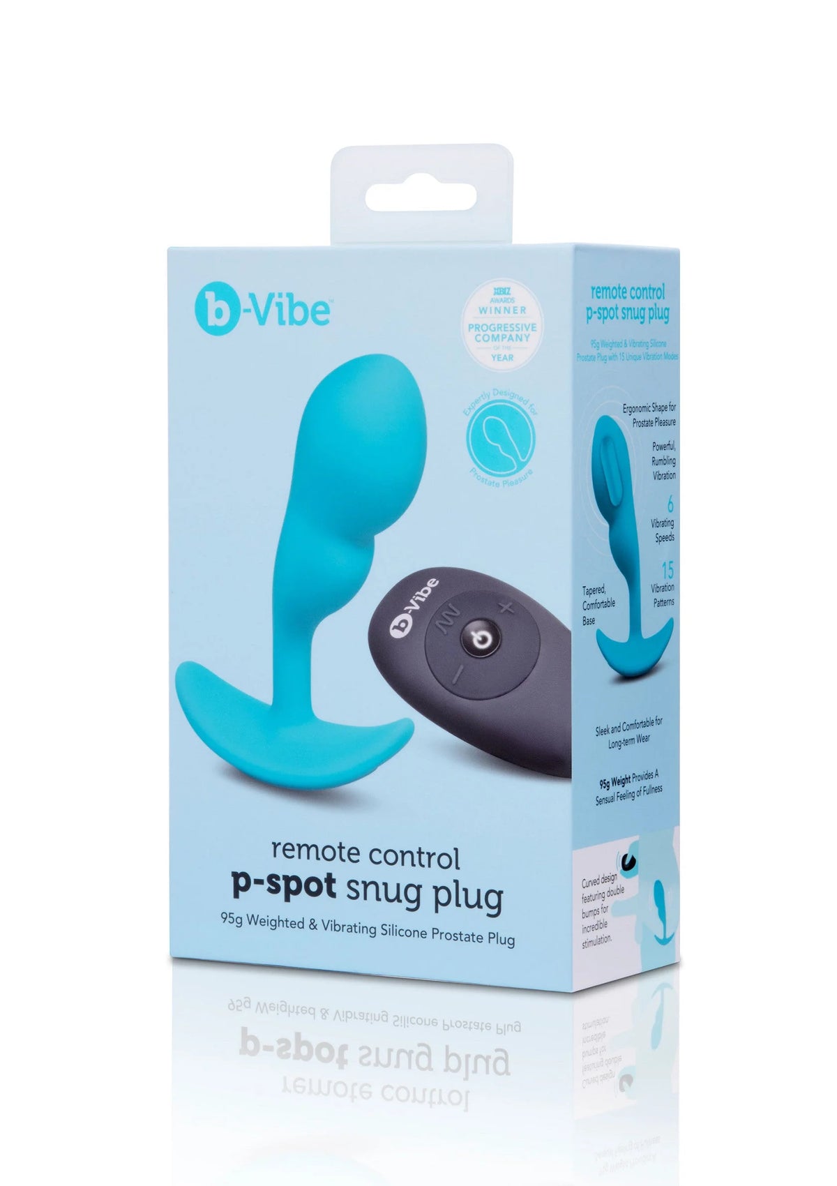 Bestel: Remote Control P - Spot Snug Plug 95g by B - Vibe - bij Happytoys: de erotische sex webshop | liever Happy dan Easy ⭐⭐⭐⭐⭐