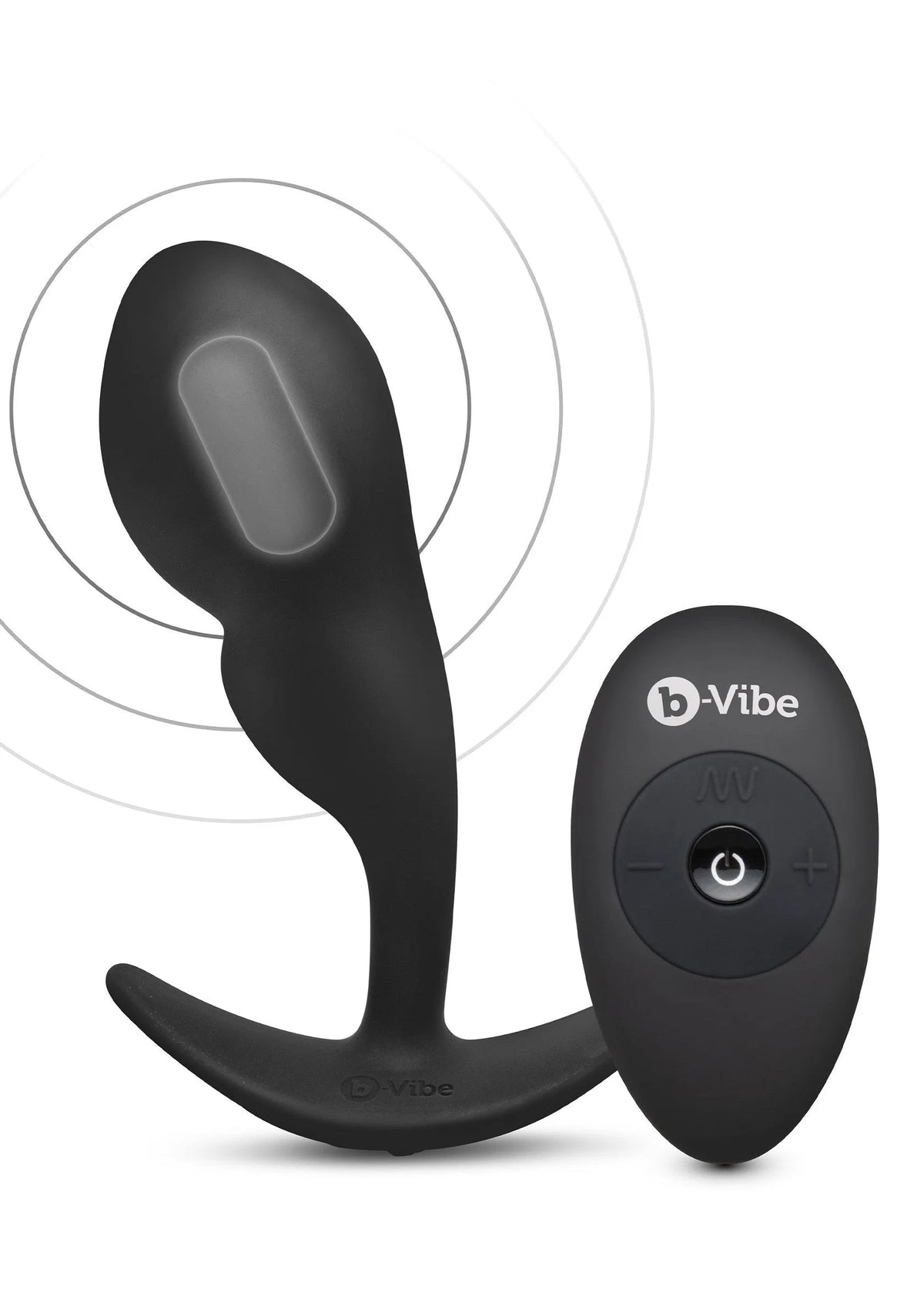Bestel: Remote Control P - Spot Snug Plug 145g by B - Vibe - bij Happytoys: de erotische sex webshop | liever Happy dan Easy ⭐⭐⭐⭐⭐ - Default Title - 35466 - BLACK