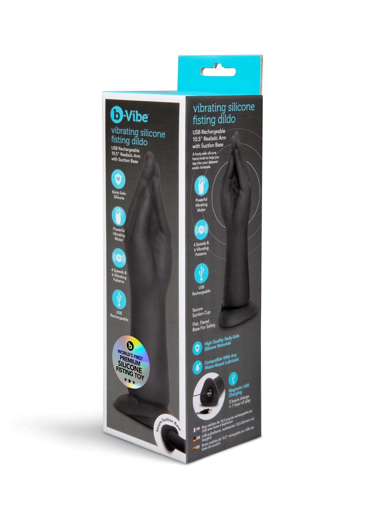 Bestel: Vibrating Silicone Fisting Dildo by B - Vibe - bij Happytoys: de erotische sex webshop | liever Happy dan Easy ⭐⭐⭐⭐⭐