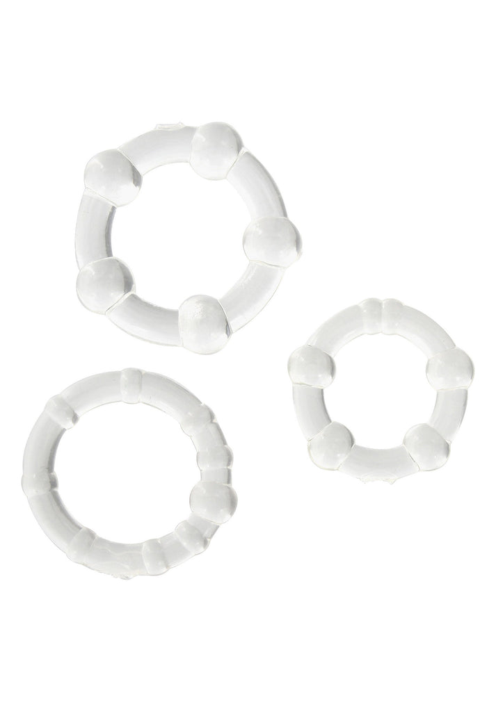 Bestel: Stay Hard - Three Rings by Happytoys - bij Happytoys: de erotische sex webshop | liever Happy dan Easy ⭐⭐⭐⭐⭐ - Clear - 35500 - CLEAR