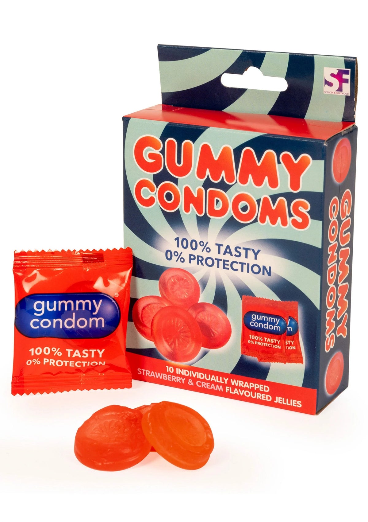 Bestel: Gummy Condoms Candy by Spencer & Fleetwood - bij Happytoys: de erotische sex webshop | liever Happy dan Easy ⭐⭐⭐⭐⭐ - Default Title - 37045 - RED