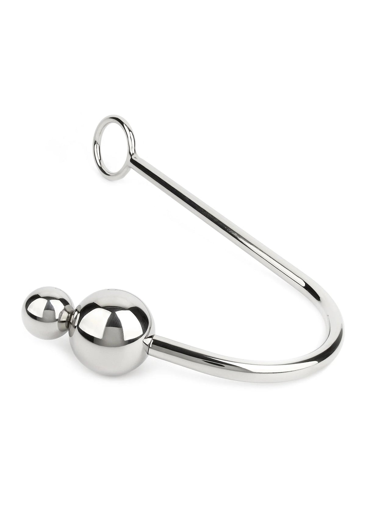 Bestel: Anal Hook Double Balls 25+40mm by Mr. Steel - bij Happytoys: de erotische sex webshop | liever Happy dan Easy ⭐⭐⭐⭐⭐ - Default Title - 38113 - SILVER