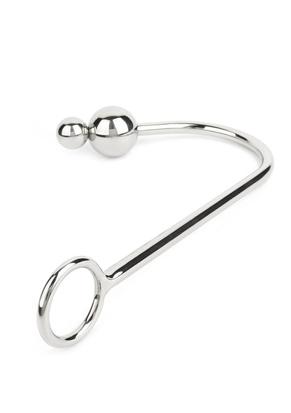 Bestel: Anal Hook Double Balls 25+40mm by Mr. Steel - bij Happytoys: de erotische sex webshop | liever Happy dan Easy ⭐⭐⭐⭐⭐