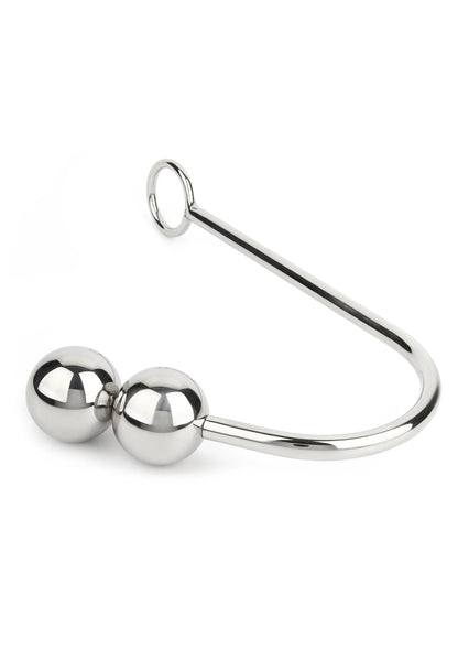 Bestel: Anal Hook Double Balls 40+40mm by Mr. Steel - bij Happytoys: de erotische sex webshop | liever Happy dan Easy ⭐⭐⭐⭐⭐ - Default Title - 38114 - SILVER