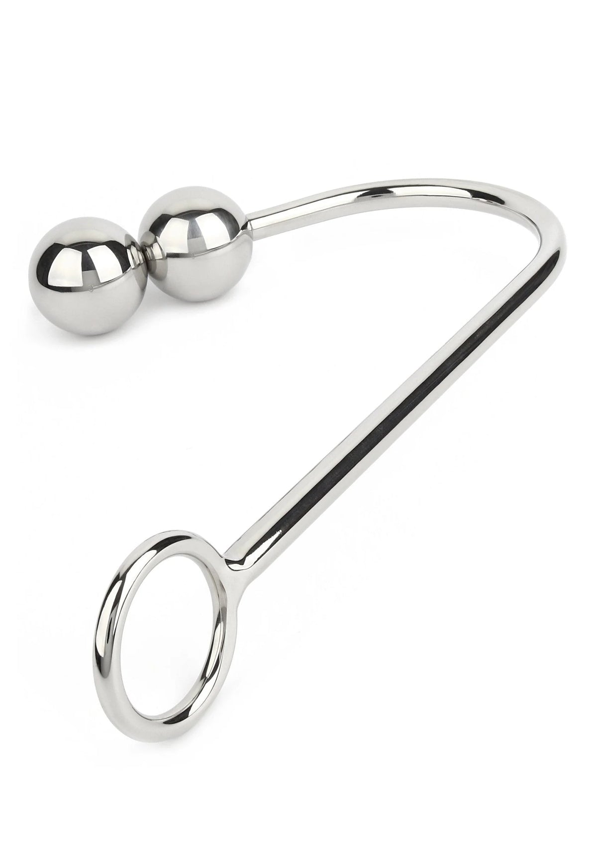 Bestel: Anal Hook Double Balls 40+40mm by Mr. Steel - bij Happytoys: de erotische sex webshop | liever Happy dan Easy ⭐⭐⭐⭐⭐