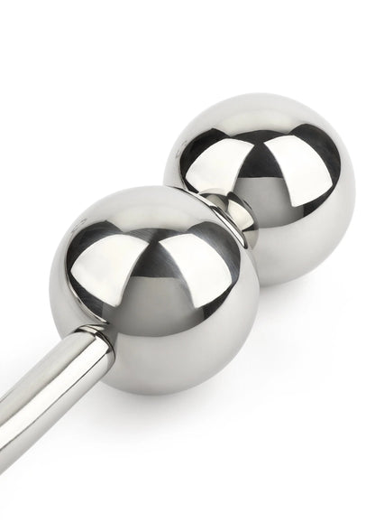 Bestel: Anal Hook Double Balls 40+40mm by Mr. Steel - bij Happytoys: de erotische sex webshop | liever Happy dan Easy ⭐⭐⭐⭐⭐