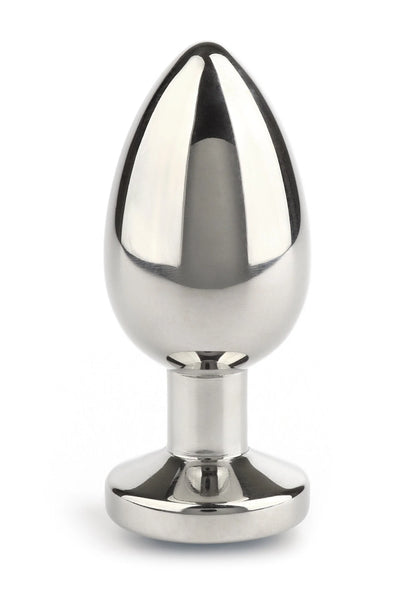 Bestel: Mr. Steel Jewled Butt Plug Small (Black) - bij Happytoys: de erotische sex webshop | liever Happy dan Easy ⭐⭐⭐⭐⭐