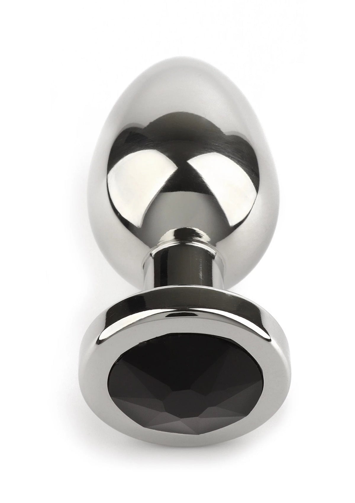 Bestel: Mr. Steel Jewled Butt Plug Small (Black) - bij Happytoys: de erotische sex webshop | liever Happy dan Easy ⭐⭐⭐⭐⭐