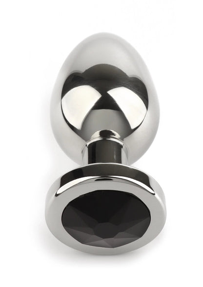 Bestel: Mr. Steel Jewled Butt Plug Small (Black) - bij Happytoys: de erotische sex webshop | liever Happy dan Easy ⭐⭐⭐⭐⭐