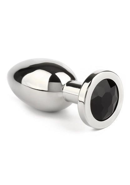 Bestel: Mr. Steel Jewled Butt Plug Large (Pink) - bij Happytoys: de erotische sex webshop | liever Happy dan Easy ⭐⭐⭐⭐⭐