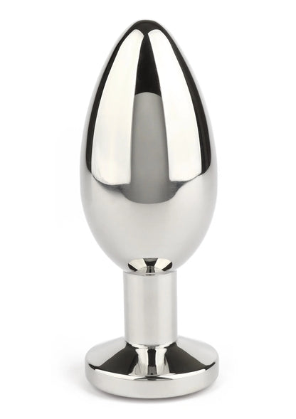 Bestel: Mr. Steel Jewled Butt Plug Large (Black) - bij Happytoys: de erotische sex webshop | liever Happy dan Easy ⭐⭐⭐⭐⭐