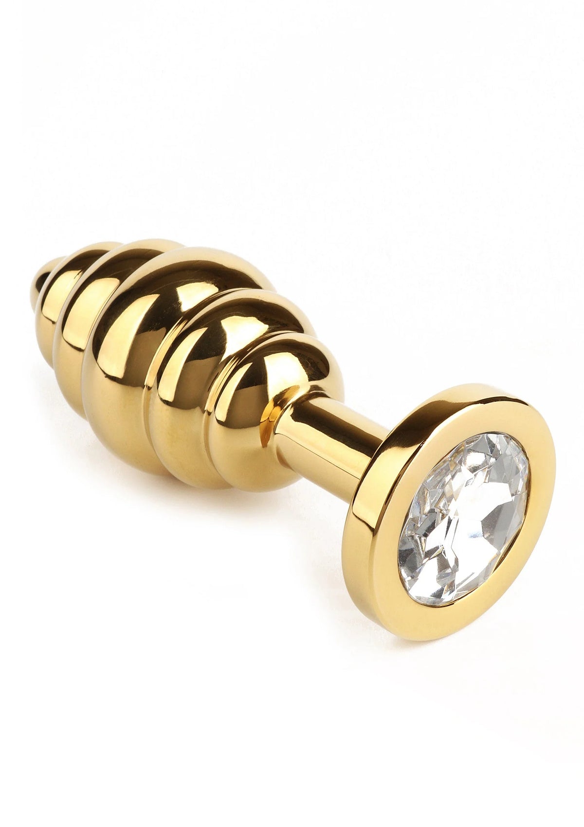 Bestel: Twister Butt Plug Large by Mr. Steel - bij Happytoys: de erotische sex webshop | liever Happy dan Easy ⭐⭐⭐⭐⭐ - Gold - 38144 - GOLD