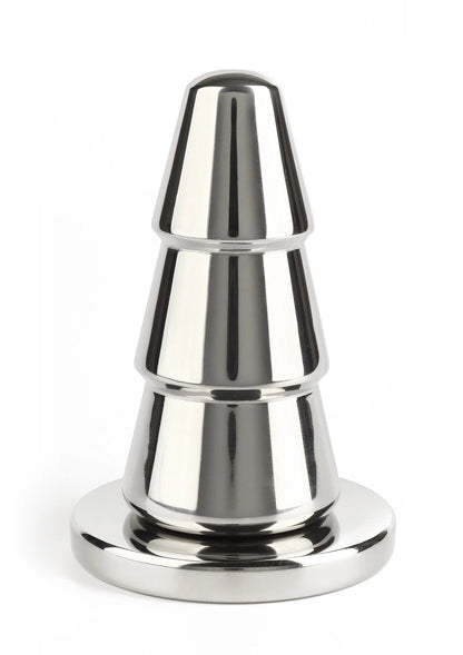 Bestel: Mr. Steel Advanced Cone Butt Plug - bij Happytoys: de erotische sex webshop | liever Happy dan Easy ⭐⭐⭐⭐⭐ - Default Title - 38152 - SILVER