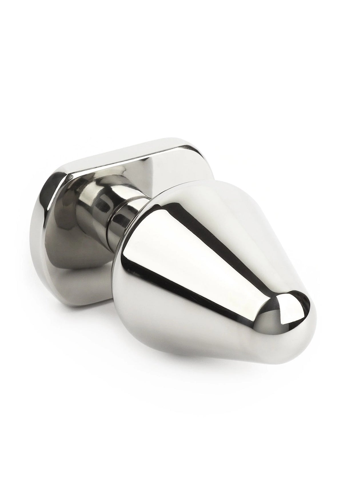 Bestel: Mr. Steel Heavy Steel Butt Plug Small - bij Happytoys: de erotische sex webshop | liever Happy dan Easy ⭐⭐⭐⭐⭐ - Default Title - 38153 - SILVER