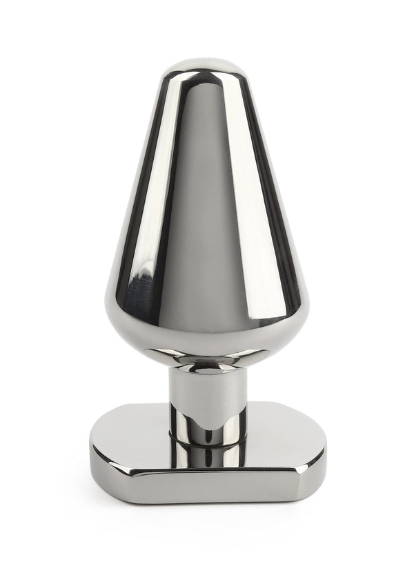 Bestel: Heavy Steel Butt Plug Medium by Mr. Steel - bij Happytoys: de erotische sex webshop | liever Happy dan Easy ⭐⭐⭐⭐⭐