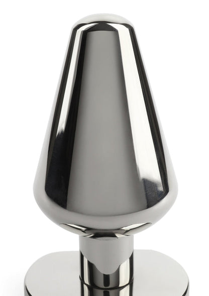 Bestel: Heavy Steel Butt Plug Medium by Mr. Steel - bij Happytoys: de erotische sex webshop | liever Happy dan Easy ⭐⭐⭐⭐⭐
