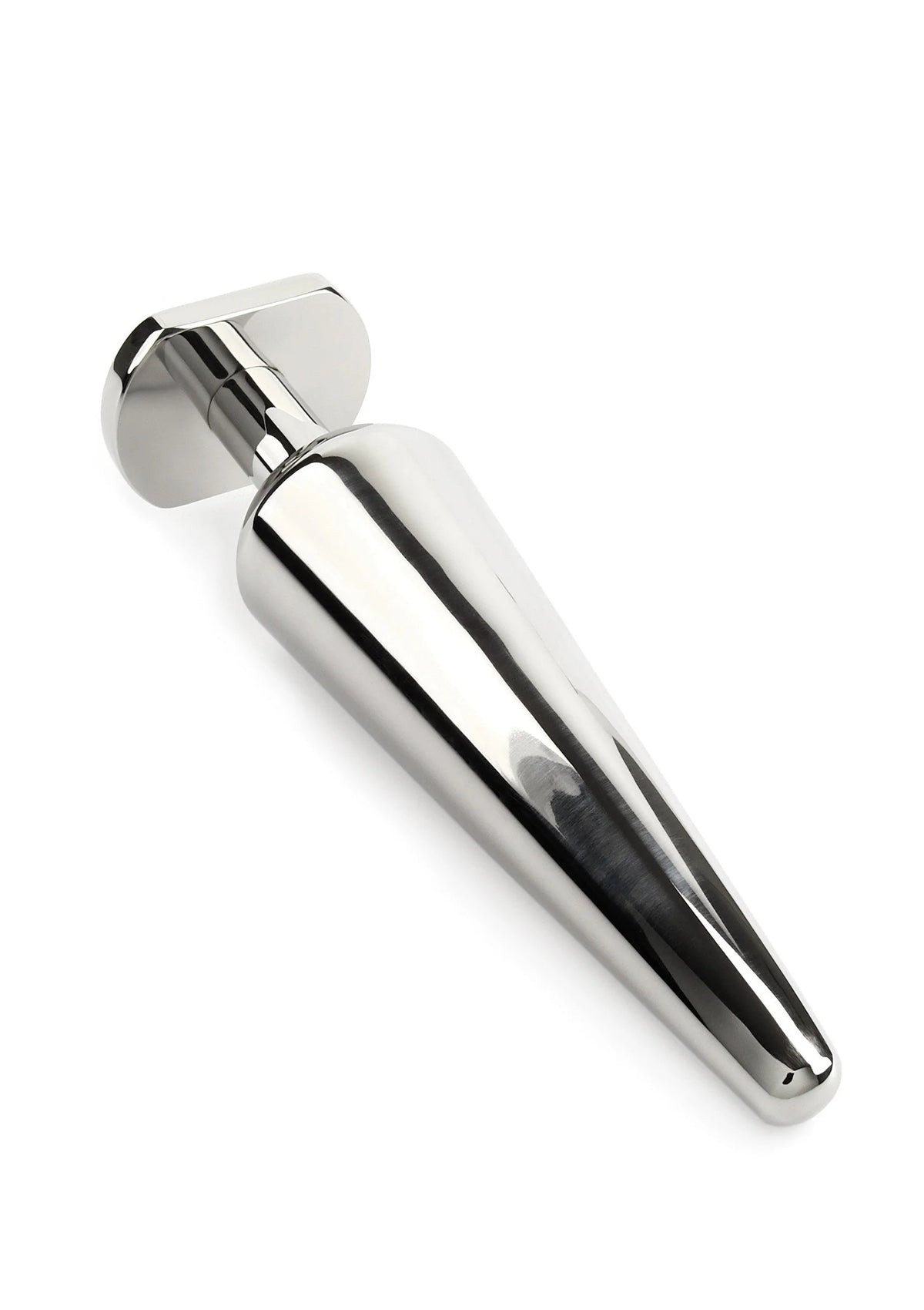 Bestel: Mr. Steel Heavy Steel Butt Plug Large - bij Happytoys: de erotische sex webshop | liever Happy dan Easy ⭐⭐⭐⭐⭐ - Default Title - 38155 - SILVER