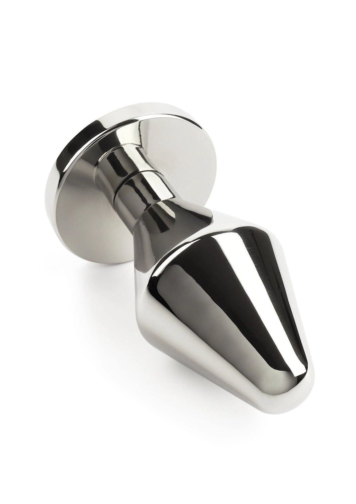 Bestel: Mr. Steel Classic Butt Plug Medium - bij Happytoys: de erotische sex webshop | liever Happy dan Easy ⭐⭐⭐⭐⭐ - Default Title - 38157 - SILVER