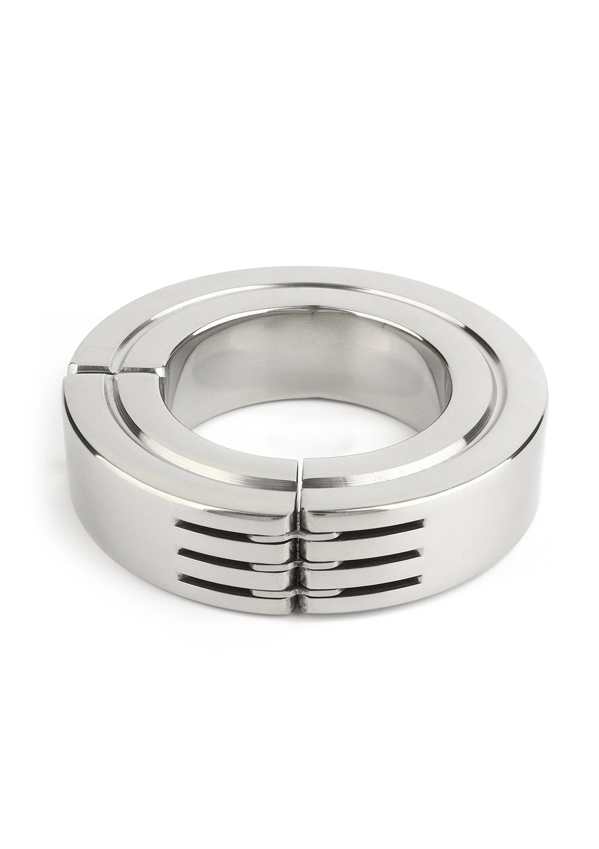 Bestel: Hinged Magnetic Cockring 40mm by Mr. Steel - bij Happytoys: de erotische sex webshop | liever Happy dan Easy ⭐⭐⭐⭐⭐