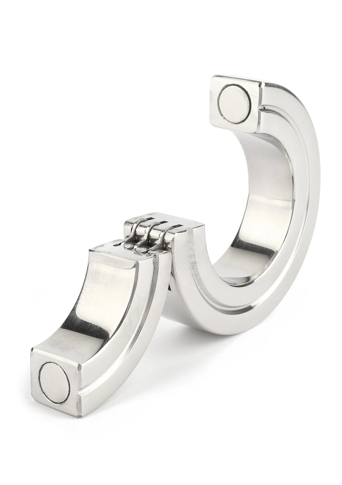 Bestel: Hinged Magnetic Cockring 40mm by Mr. Steel - bij Happytoys: de erotische sex webshop | liever Happy dan Easy ⭐⭐⭐⭐⭐