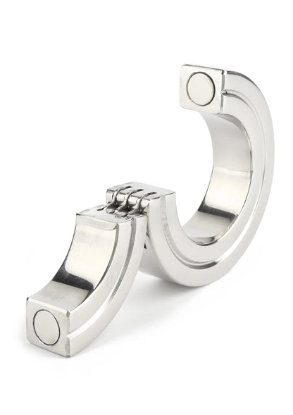 Bestel: Hinged Magnetic Cockring 40mm by Mr. Steel - bij Happytoys: de erotische sex webshop | liever Happy dan Easy ⭐⭐⭐⭐⭐