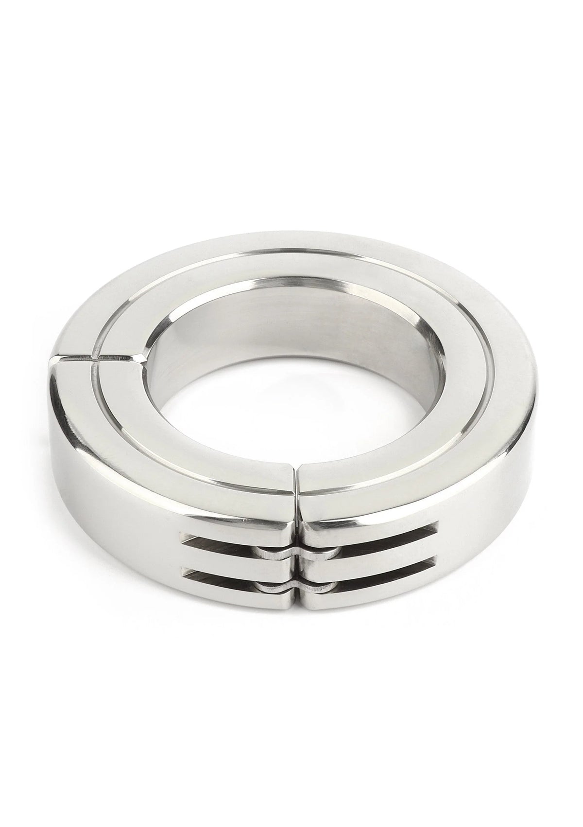 Bestel: Hinged Magnetic Cockring 45mm by Mr. Steel - bij Happytoys: de erotische sex webshop | liever Happy dan Easy ⭐⭐⭐⭐⭐
