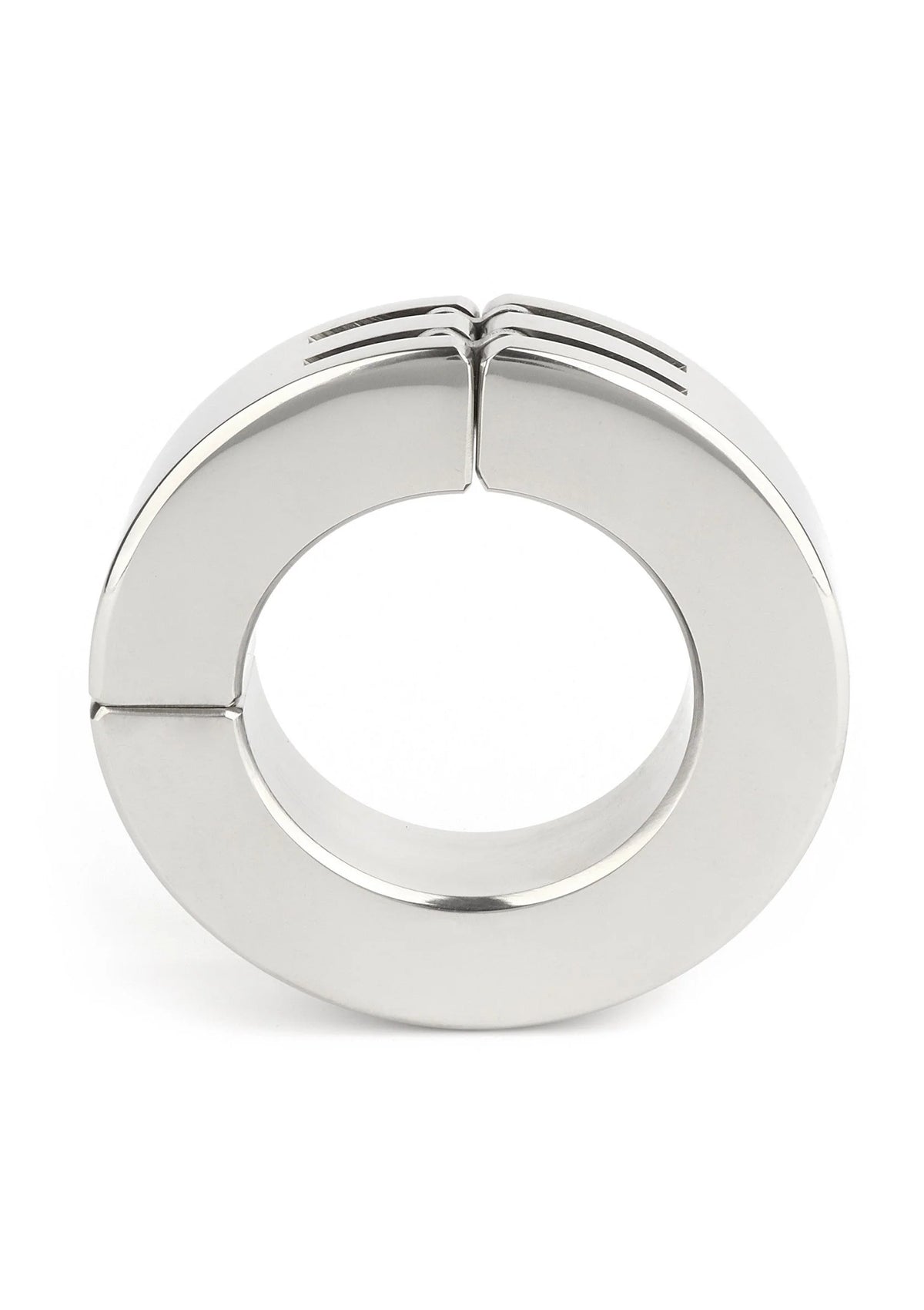 Bestel: Hinged Magnetic Cockring 45mm by Mr. Steel - bij Happytoys: de erotische sex webshop | liever Happy dan Easy ⭐⭐⭐⭐⭐