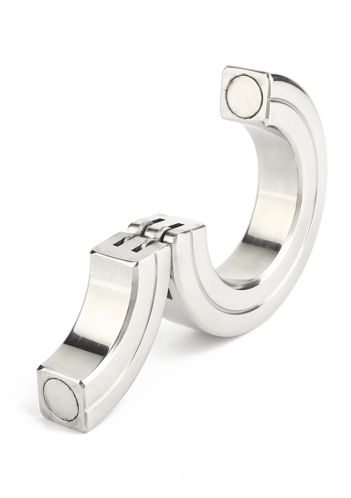 Bestel: Hinged Magnetic Cockring 45mm by Mr. Steel - bij Happytoys: de erotische sex webshop | liever Happy dan Easy ⭐⭐⭐⭐⭐