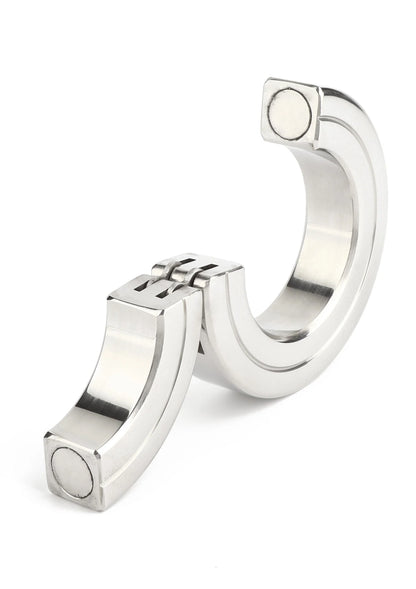 Bestel: Hinged Magnetic Cockring 45mm by Mr. Steel - bij Happytoys: de erotische sex webshop | liever Happy dan Easy ⭐⭐⭐⭐⭐
