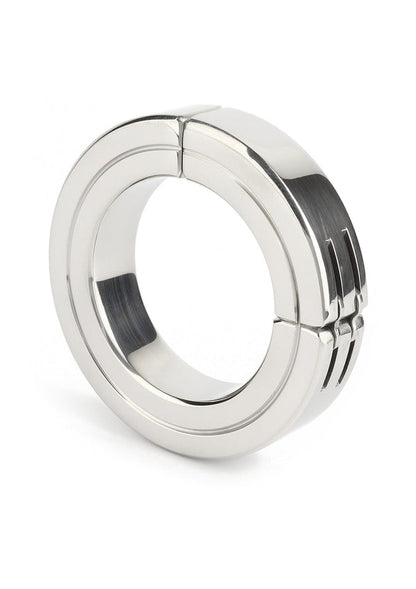 Bestel: Hinged Magnetic Cockring 50mm by Mr.Steel - bij Happytoys: de erotische sex webshop | liever Happy dan Easy ⭐⭐⭐⭐⭐ - Default Title - 38192 - SILVER