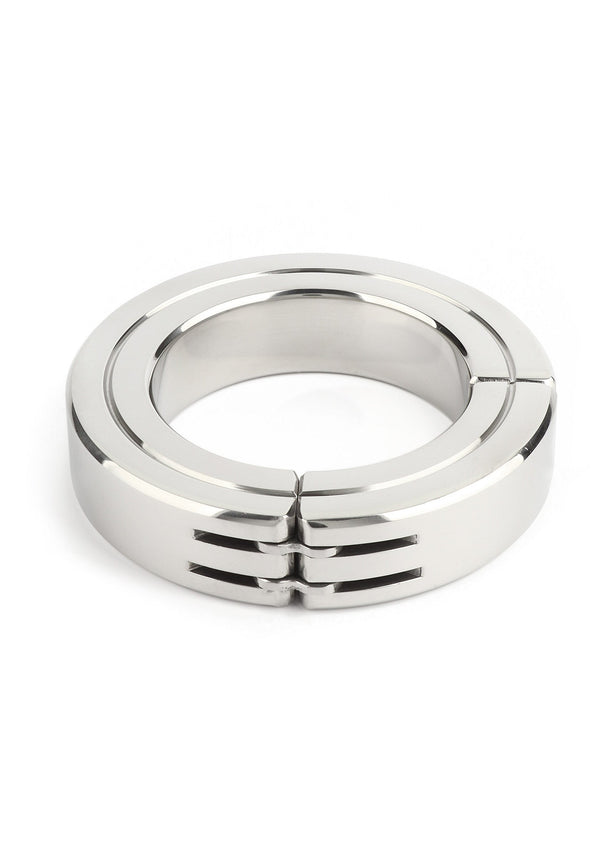 Bestel: Hinged Magnetic Cockring 50mm by Mr.Steel - bij Happytoys: de erotische sex webshop | liever Happy dan Easy ⭐⭐⭐⭐⭐
