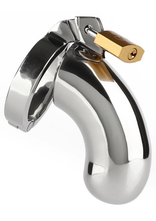 Bestel: The Brig Male Chastity Device by Mr Steel - bij Happytoys: de erotische sex webshop | liever Happy dan Easy ⭐⭐⭐⭐⭐ - Default Title - 38342 - SILVER