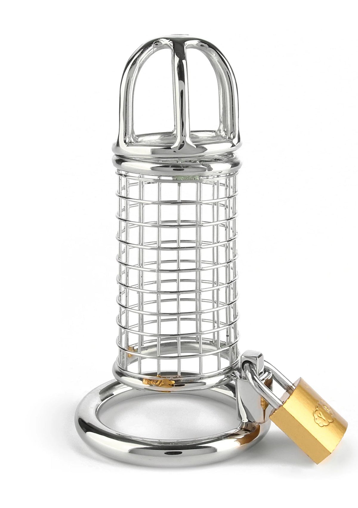 Bestel: Matrix Cock Cage by Mr. Steel - bij Happytoys: de erotische sex webshop | liever Happy dan Easy ⭐⭐⭐⭐⭐ - Default Title - 38348 - SILVER