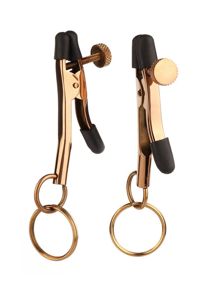 Bestel: Adjustable Nipp Clamps by Mr. Steel - bij Happytoys: de erotische sex webshop | liever Happy dan Easy ⭐⭐⭐⭐⭐